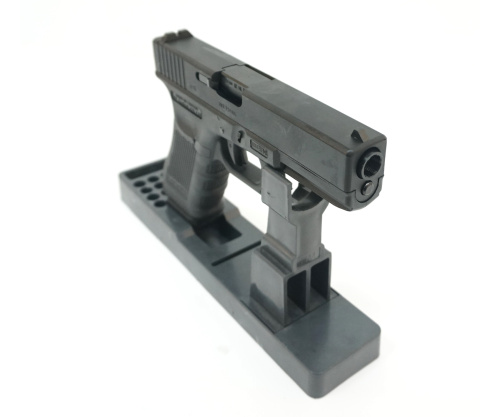 Модель пистолета (WE) GLOCK 17 gen4, металл слайд, сменные накладки, WE-G001B-BK фото 2