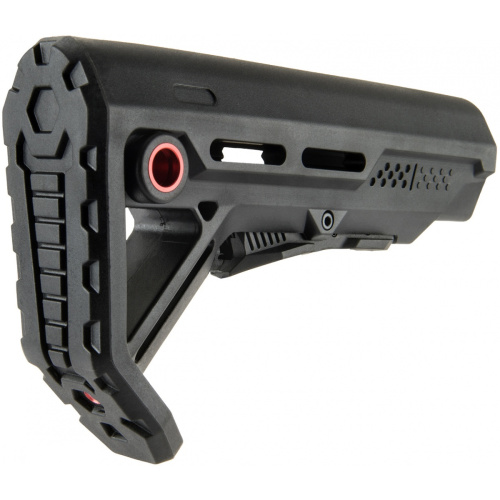 ПРИКЛАД M4/M16 Nylon Stock Type 8 - MOD BLACK AS-EX0099B фото 2