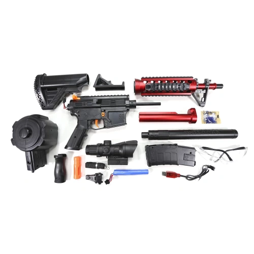 Модель автомата для гидробола CYMA M4A1, 2 магазина, прицел, черный, 6+ фото 3