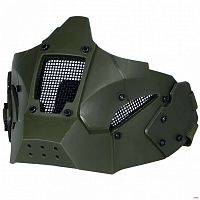 Маска на нижнюю часть лица для крепления к шлемам Fast Tactical Warrior Green AS-MS0083OD