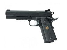 Модель пистолета (KJW) COLT M1911 M.E.U. GBB, GAS, черный, (KP-07) 