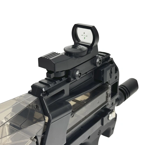 Модель пистолета-пулемета для гидробола SBL P 90, глушитель, прицел, черный, 6+ фото 2