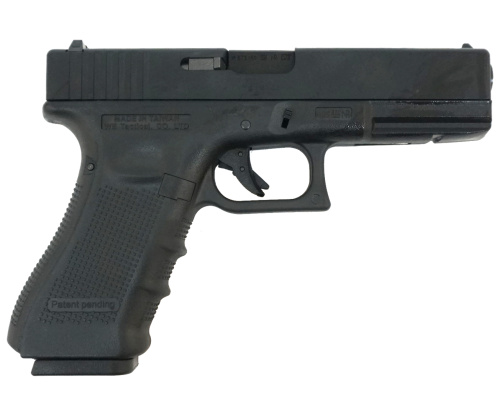 Модель пистолета (WE) GLOCK 17 gen4, металл слайд, сменные накладки, WE-G001B-BK фото 3