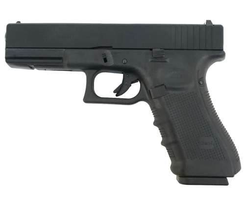 Модель пистолета (WE) GLOCK 17 gen4, металл слайд, сменные накладки, WE-G001B-BK