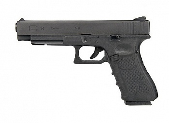 Модель пистолета (WE) GLOCK 34 gen4, металл слайд, сменные накладки, WE-G008B-BK / GP625B