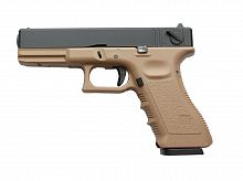 Модель пистолета (KJW)  Glock 18 GBB CO2 TAN