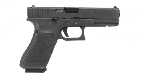Модель пистолета (WE) GLOCK-17 gen5, металл слайд, сменные накладки, WE-G001VB-BK фото 3