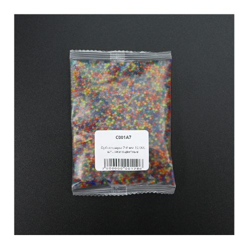 Гидрогелевые шарики, 50 г, 7-8 мм 10.000 шт., разноцветные