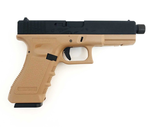 Модель пистолета (KJW) GLOCK G17 GBB GAS, ствол с резьбой, мет. слайд KP-17-TBC.GAS фото 2